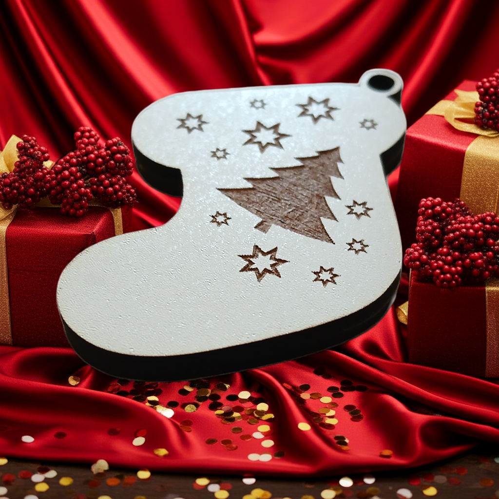 x2, Christmas Stocking Tree Decorations / Hanging ornaments.
