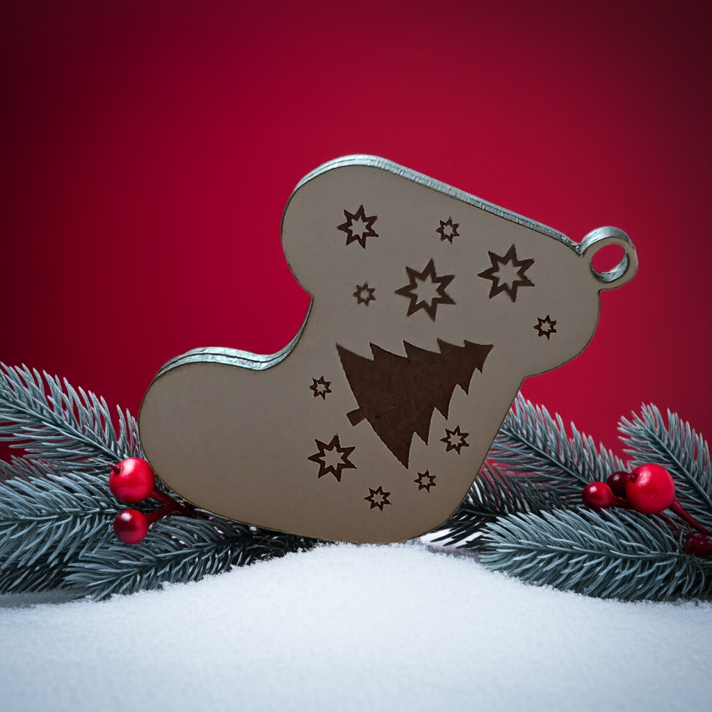 x2, Christmas Stocking Tree Decorations / Hanging ornaments.