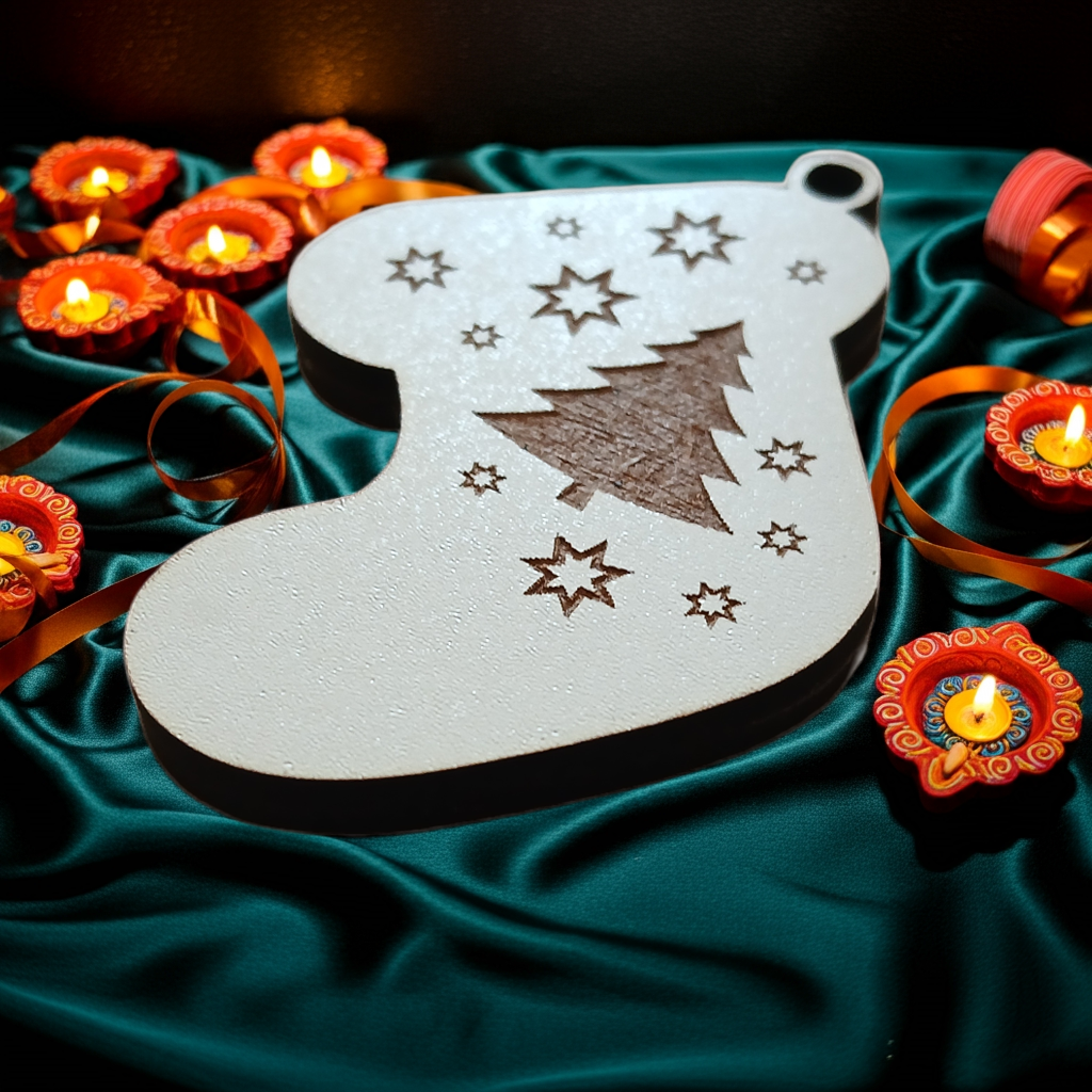 x2, Christmas Stocking Tree Decorations / Hanging ornaments.