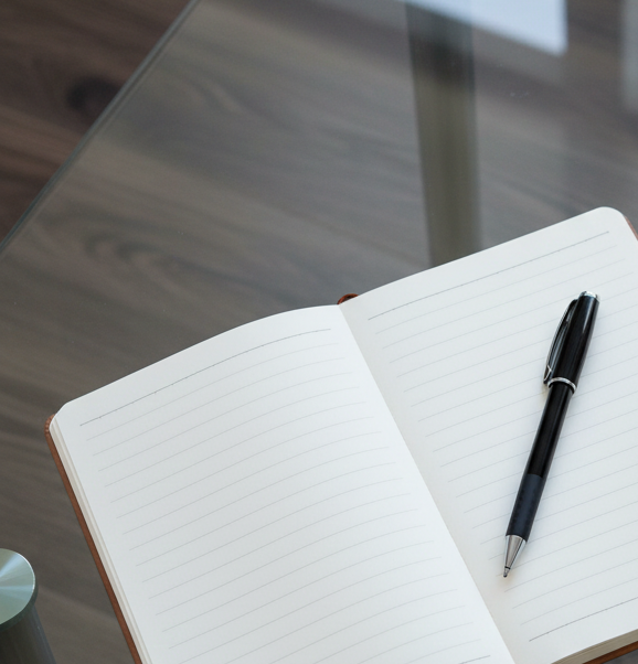 Bespoke, Hardback Personalised A5 notebook. PU Tan Leather, Hardback with Lined paper.