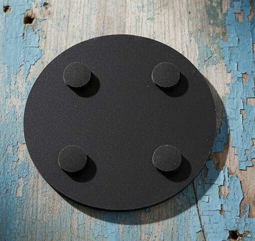 Bulk / Trade, Round or Square Chunky UK sourced, Slate Coaster. 100mm diameter or 100mm x 100mm, with anti-skid feet.