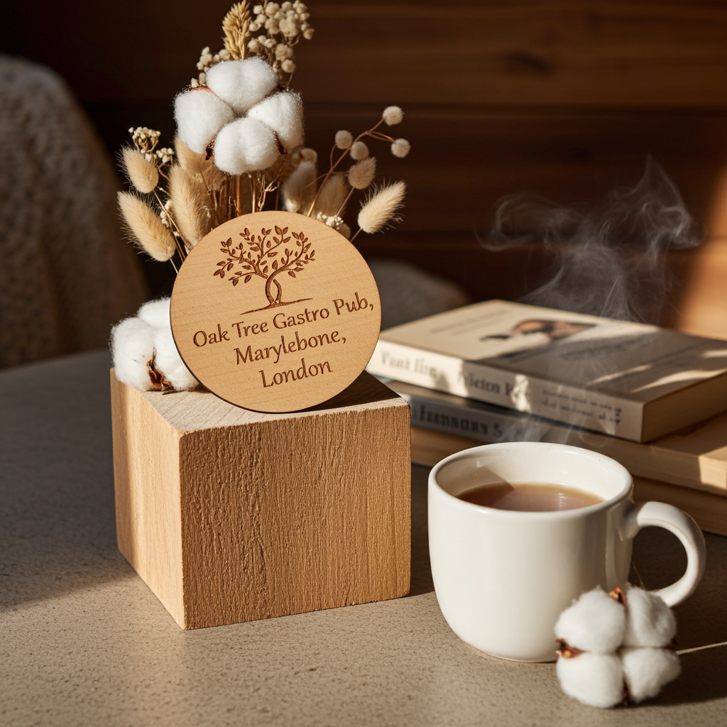 Bulk / Trade, Round or Square Steamed Beech Wood Drink Coasters, 95mm x 95mm or 95mm Diameter.