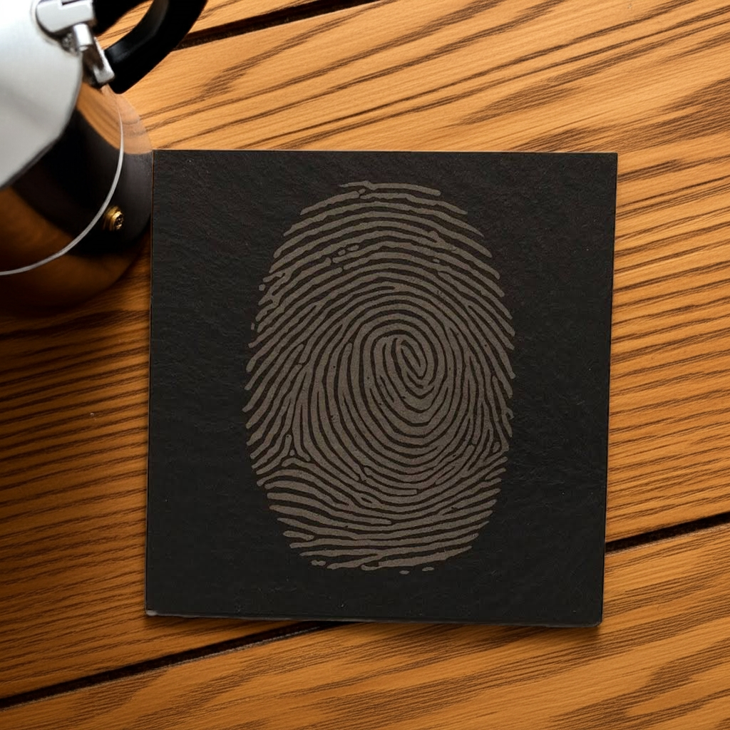Fingerprint Slate Coaster