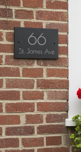 Personalised Quality Slate House Signs. 15cm x 10cm x approximately 1cm. Any Text and Font.