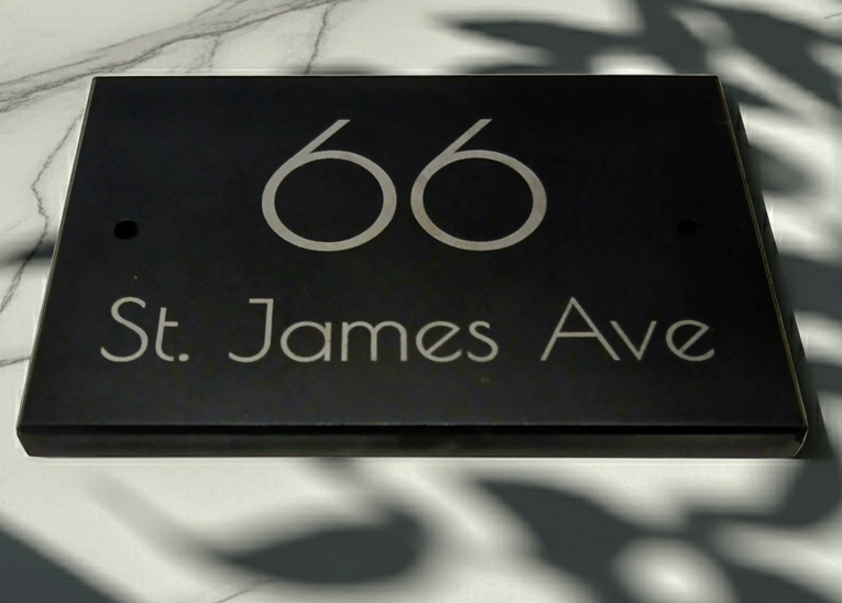 Personalised Quality Slate House Signs. 15cm x 10cm x approximately 1cm.