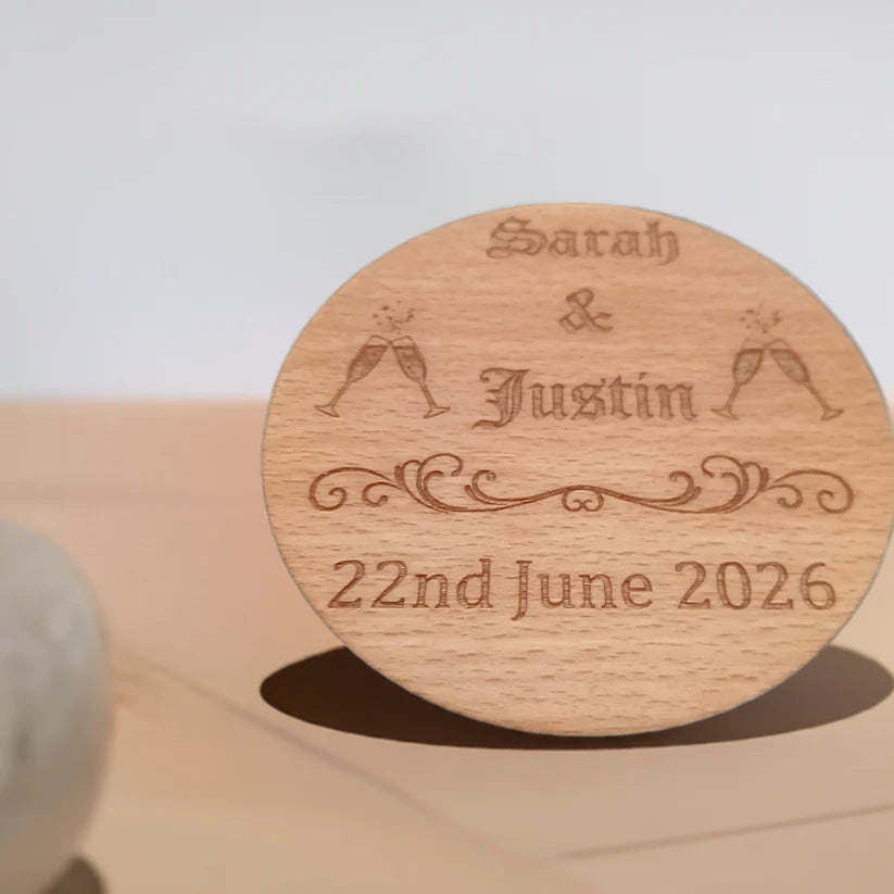 Bulk / Trade, Round or Square Steamed Beech Wood Drink Coasters, 95mm x 95mm or 95mm Diameter.