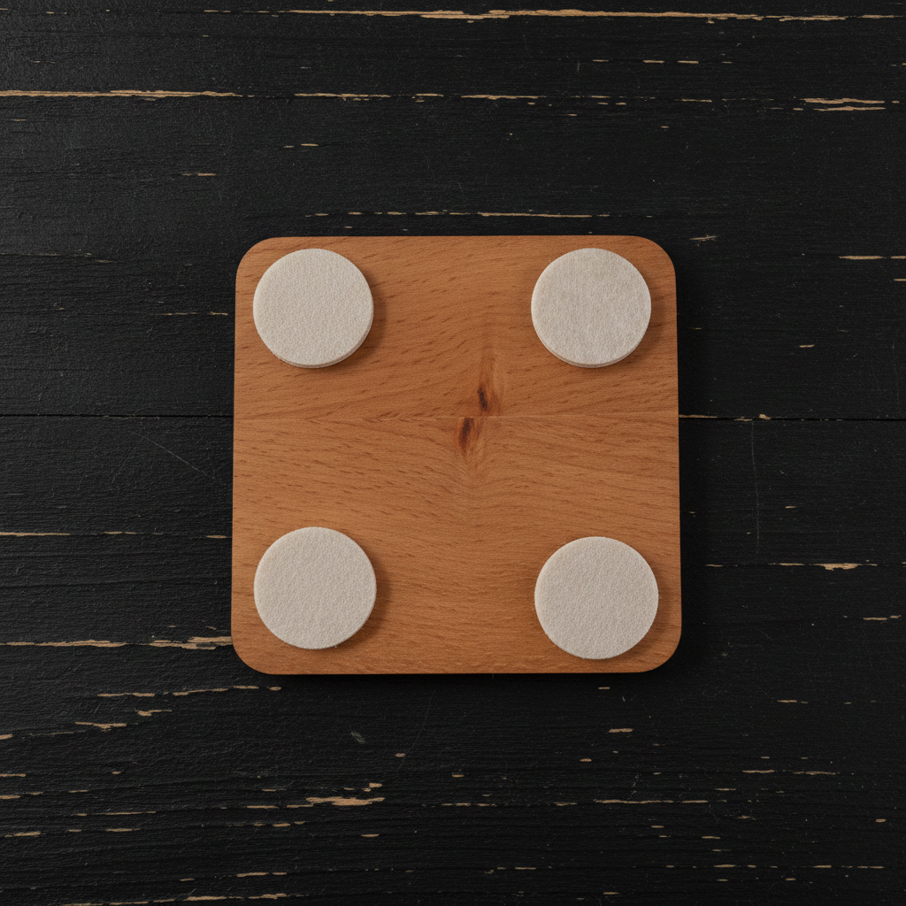 Set of 6 Personalise Your Own Drink Coasters. Steamed Beech Wood. Any Font. With Bumper Feet.