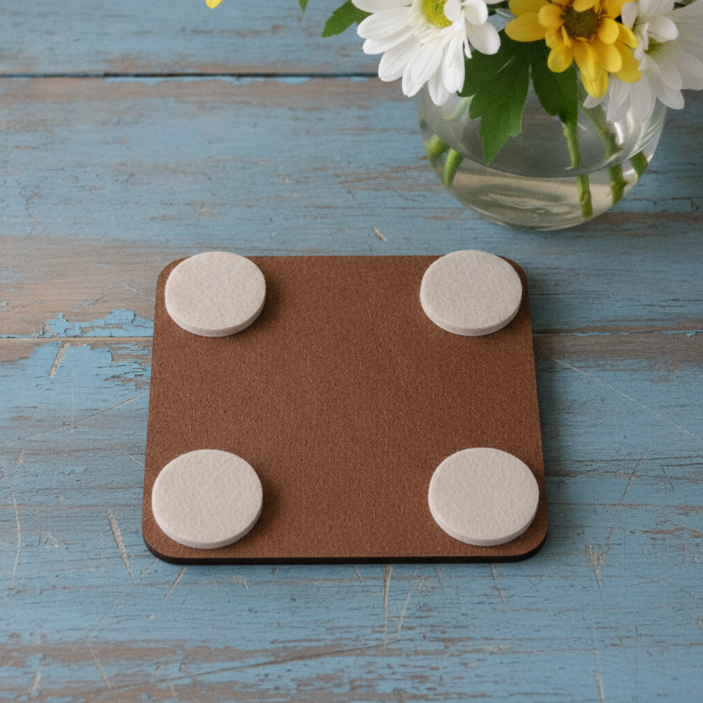 Set of 6 Winnie-the- pooh Wood Drink Coaster Collection. With Bumper Feet. Now with rounded corners.