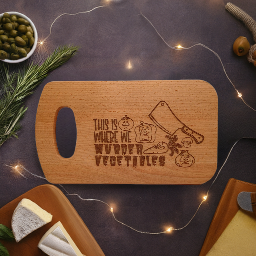 Small Chopping Board with fun engraving.