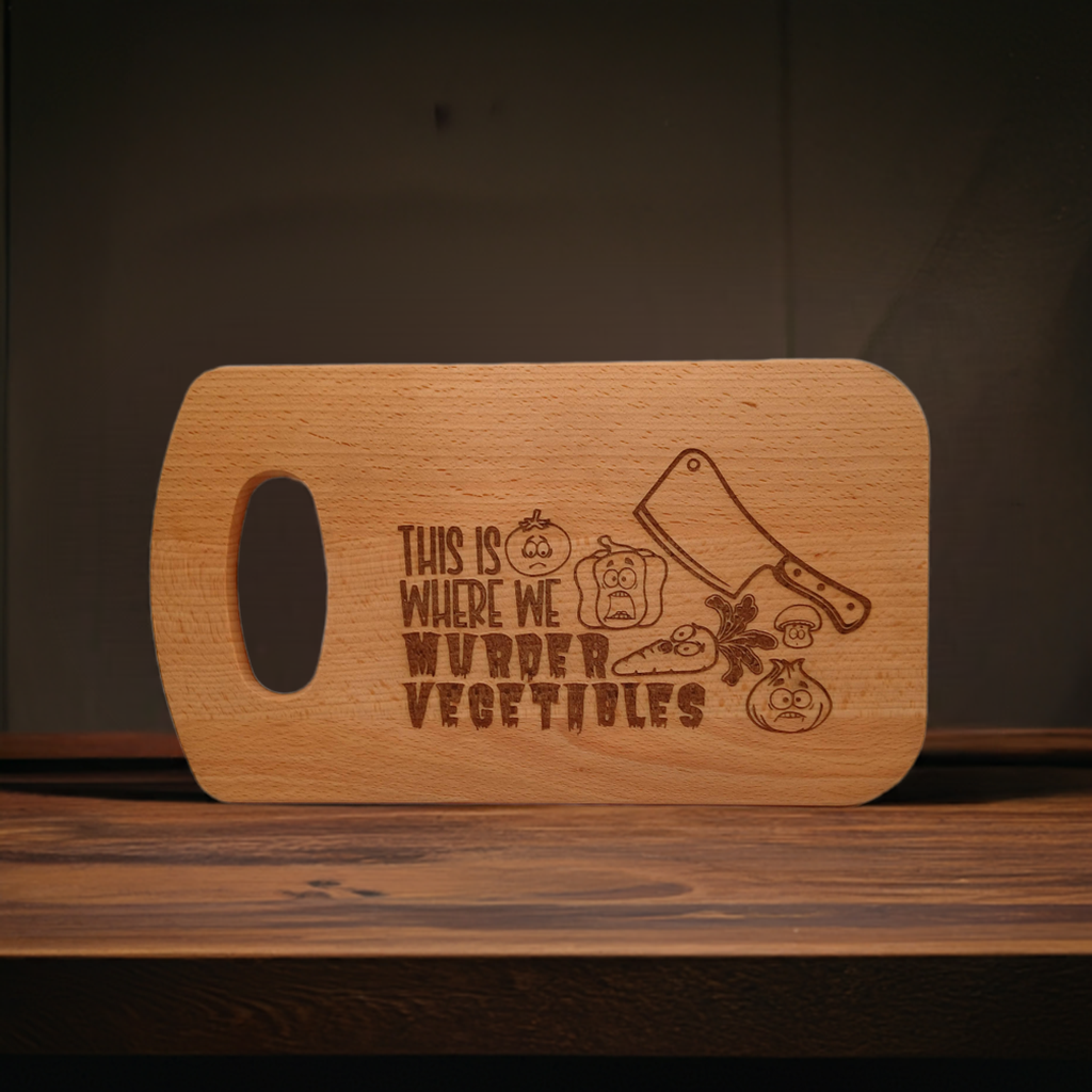 Small Chopping Board with fun engraving.
