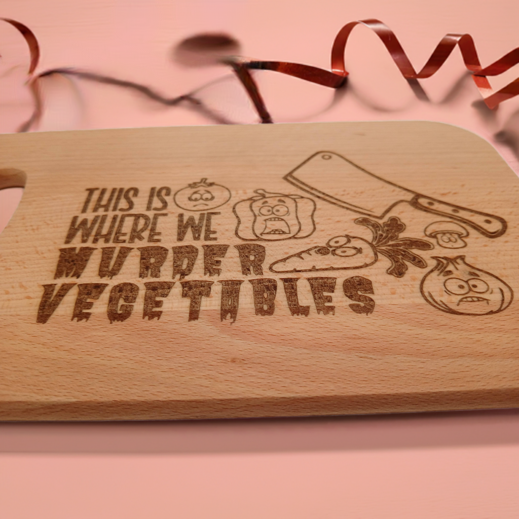 Small Chopping Board with fun engraving.