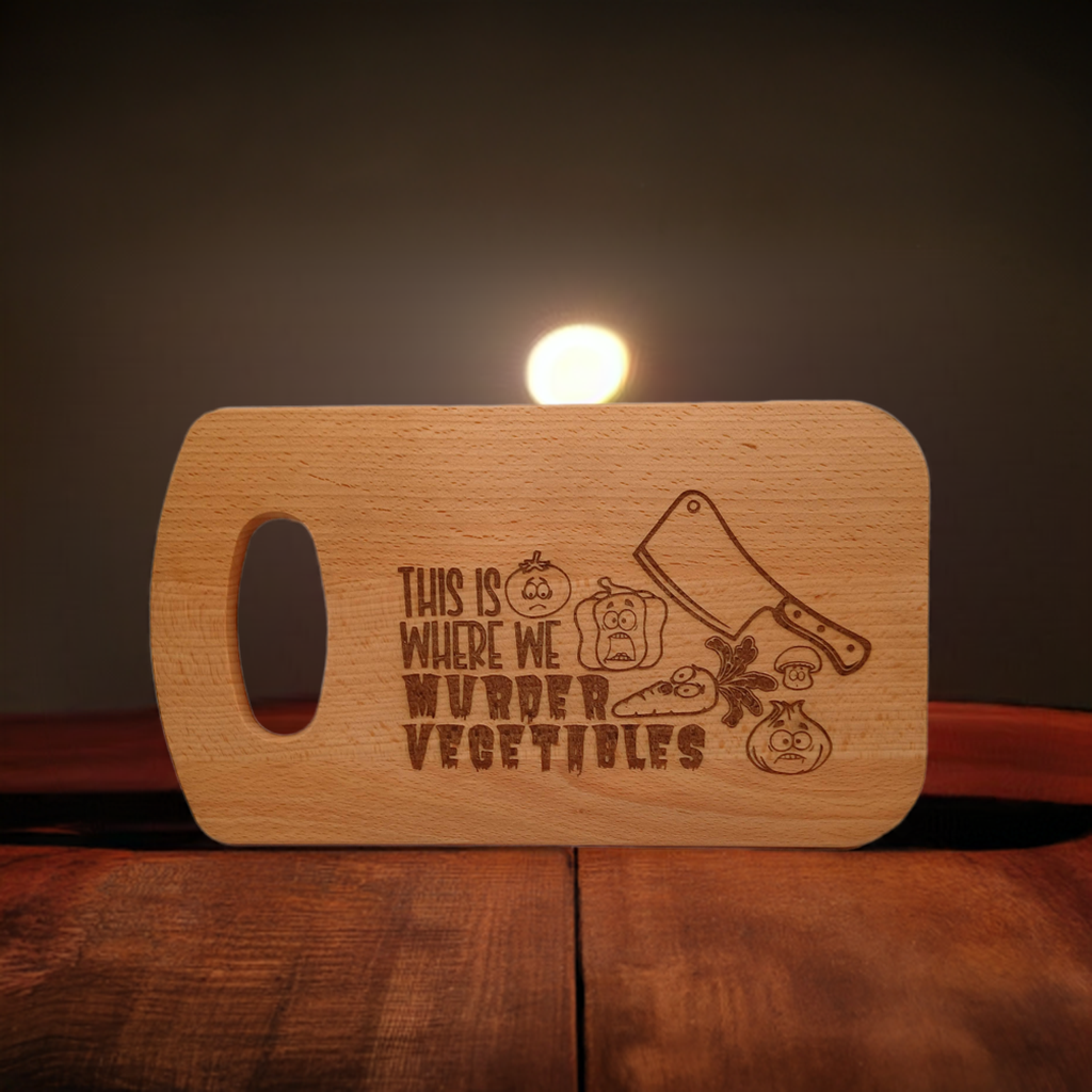 Small Chopping Board with fun engraving.