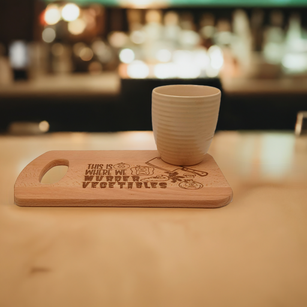 Small Chopping Board with fun engraving.