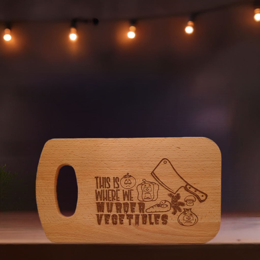 Small Chopping Board with fun engraving.