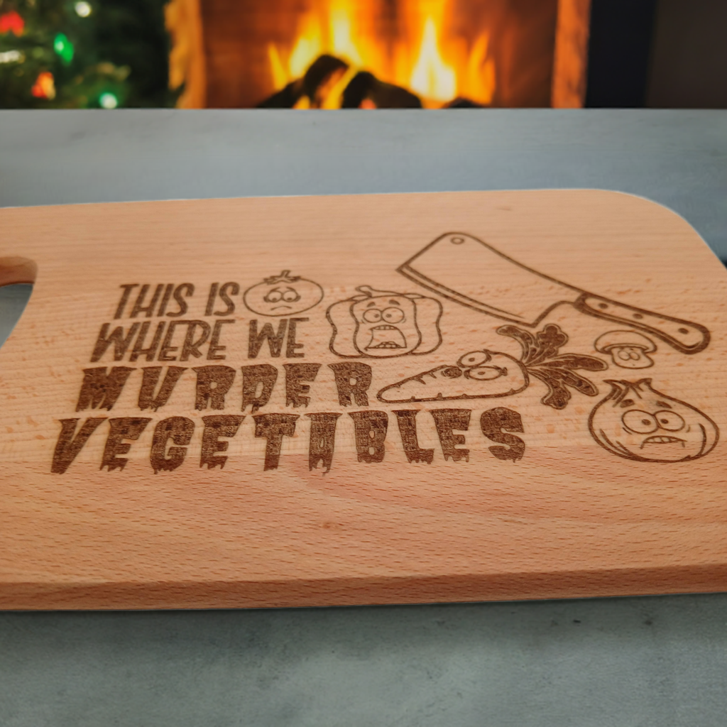 Small Chopping Board with fun engraving.