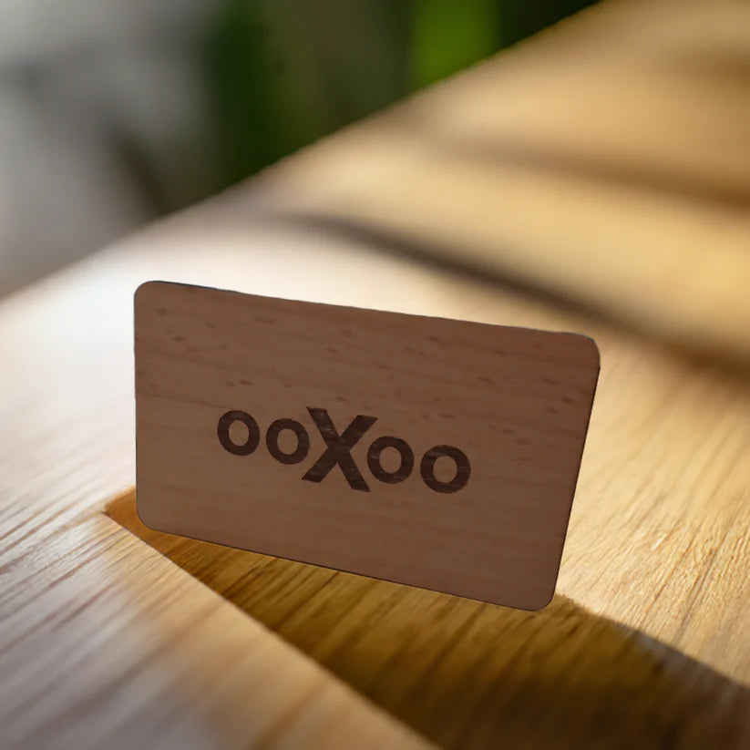Steamed Beech Business Card for Customisation. Non-Treated Wood, Credit Card Size and 4mm thick with QR code, any font.