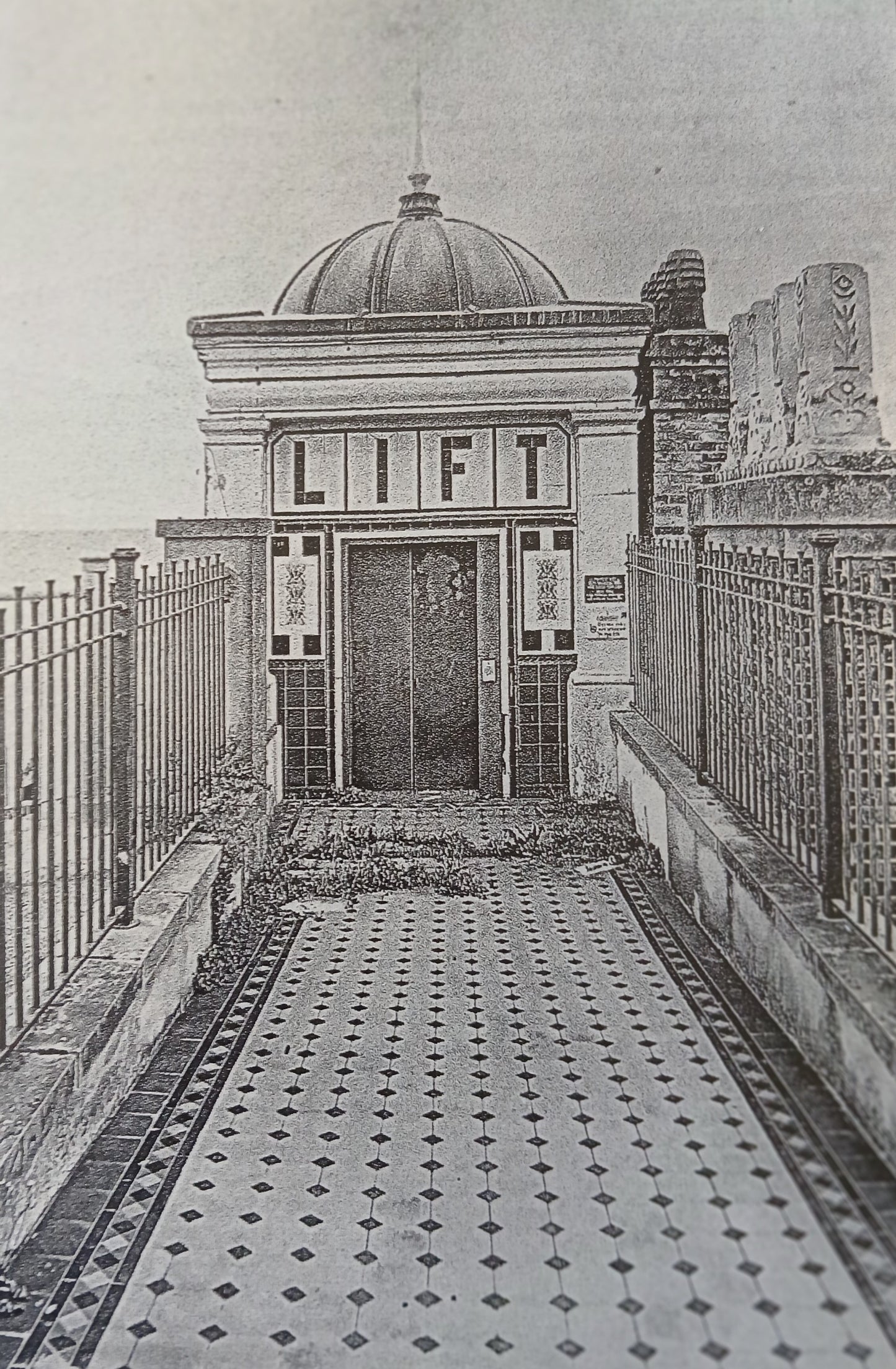 Ramsgate East Cliff Lift Laser Engraved Wood Panel – Historic Thanet Coastal Wall Art by H&B Thanet