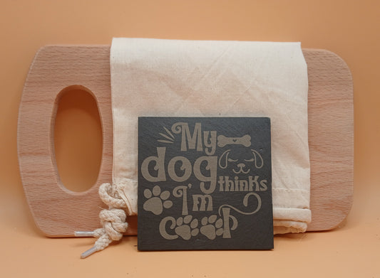 Dog & Dog Christmas Coasters