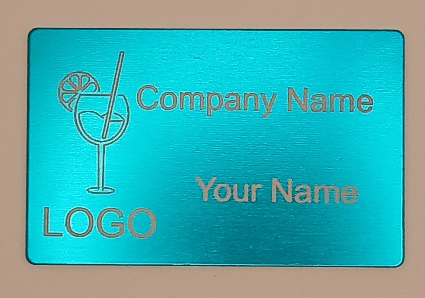 Business Cards - Metal- 1mm thick.