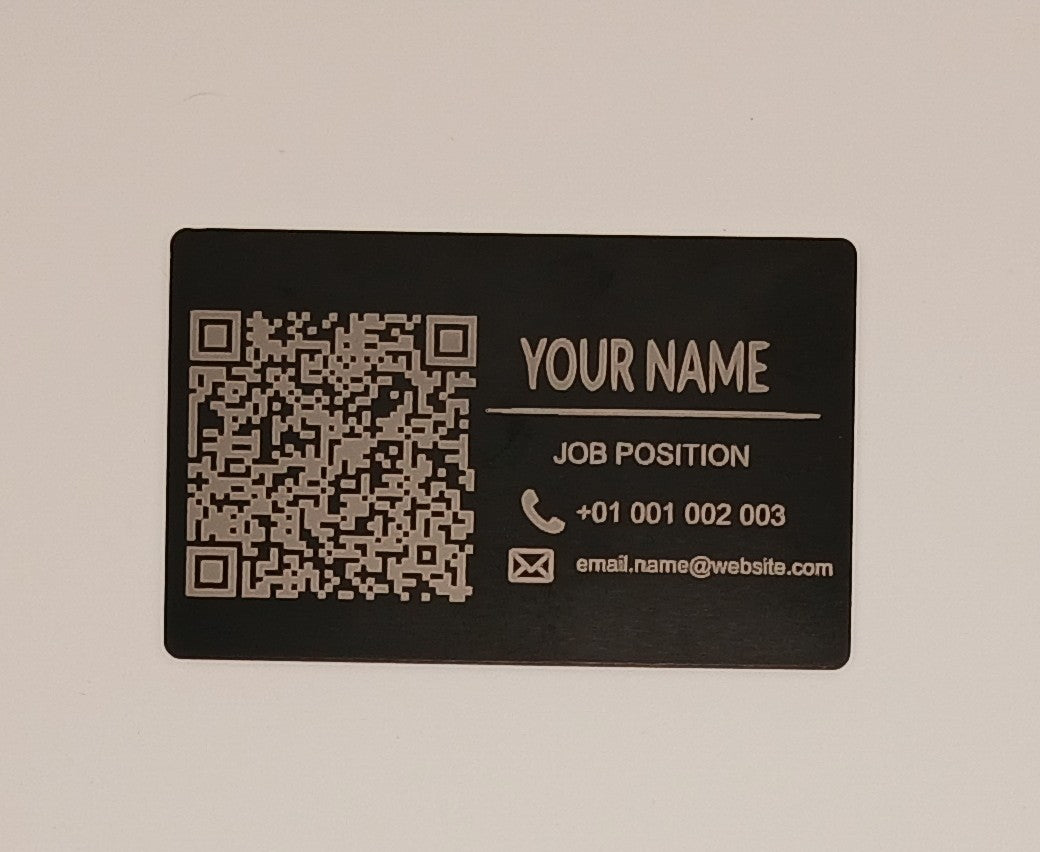 Business Cards - Metal- 1mm thick.