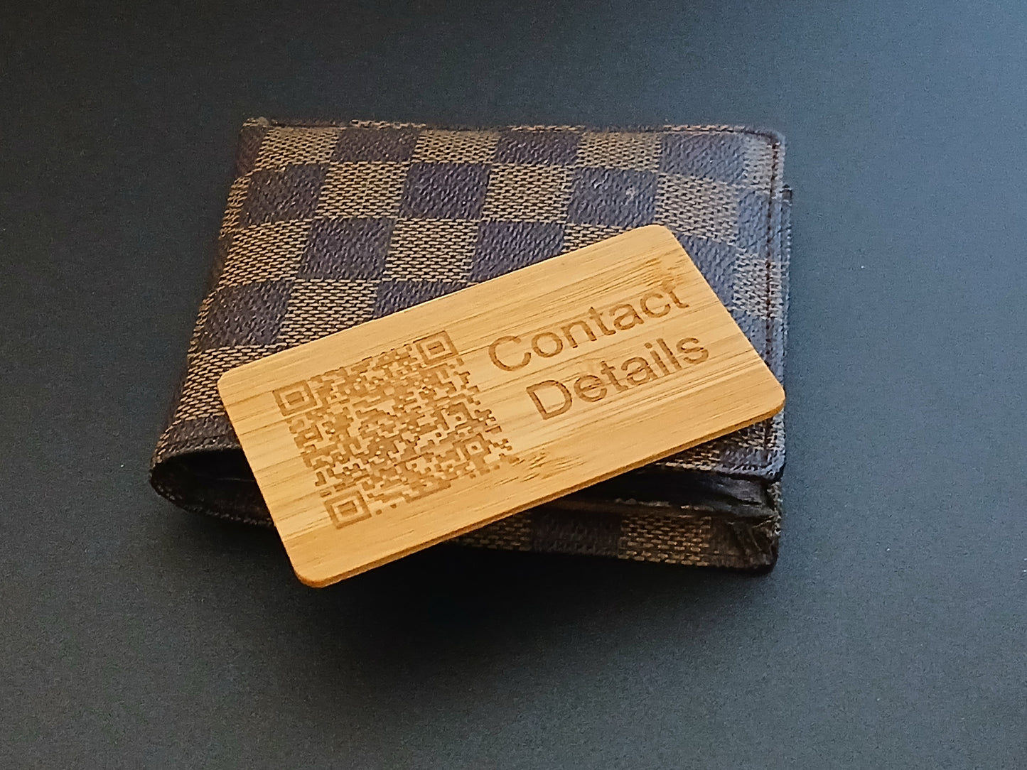 Business Cards - Bamboo Wood NFC. Credit Card Size. 1.5mm thick.