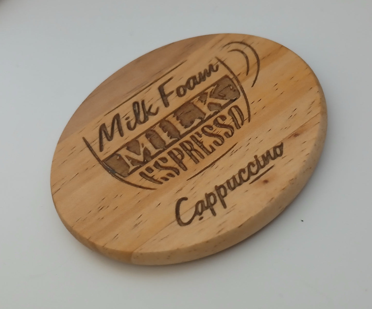 Set of 6 Coffee Theme Coasters (Round only) 10cm x 10cm