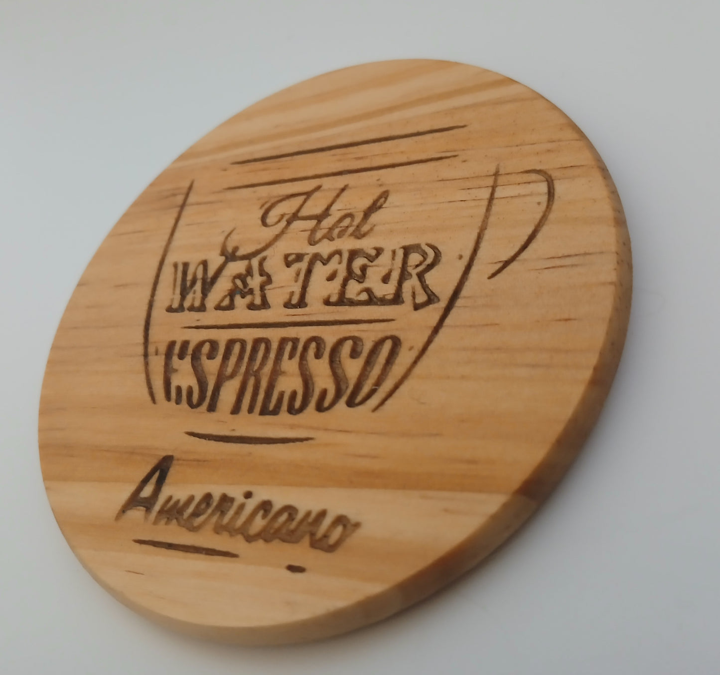 Set of 6 Coffee Theme Coasters (Round only) 10cm x 10cm