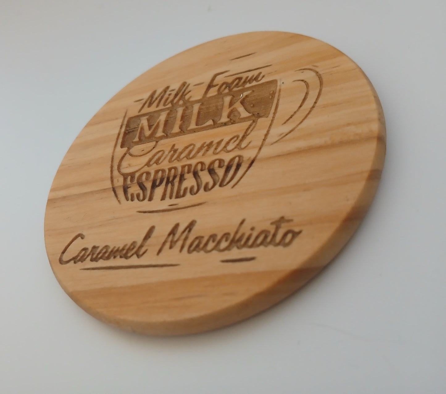 Set of 6 Coffee Theme Coasters (Round only) 10cm x 10cm