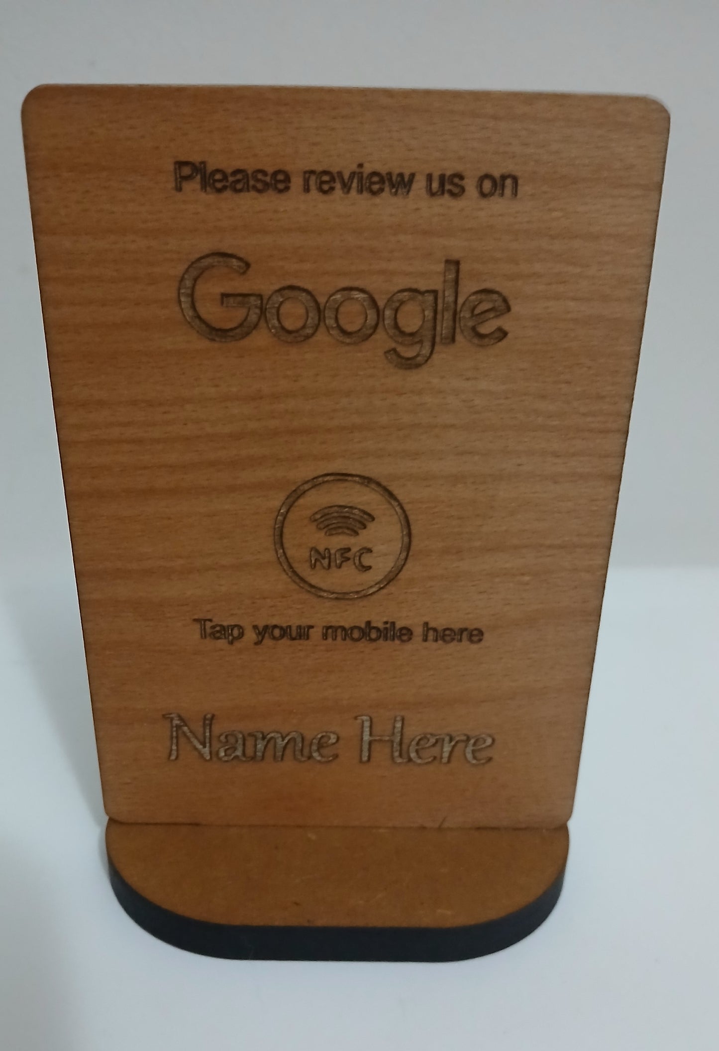 Google Review Board with NFC Tag with or without personalisation.