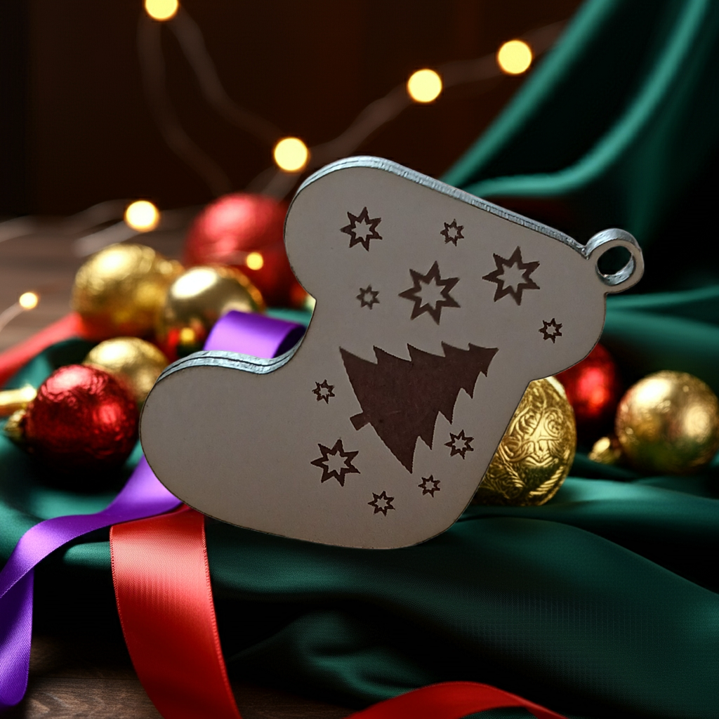 x2, Christmas Stocking Tree Decorations / Hanging ornaments.