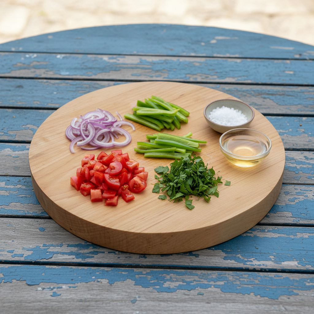 320 mm x 40 mm Solid Round,  Hard Maple Chopping Board / Butchers Block, with anti-skid feet.