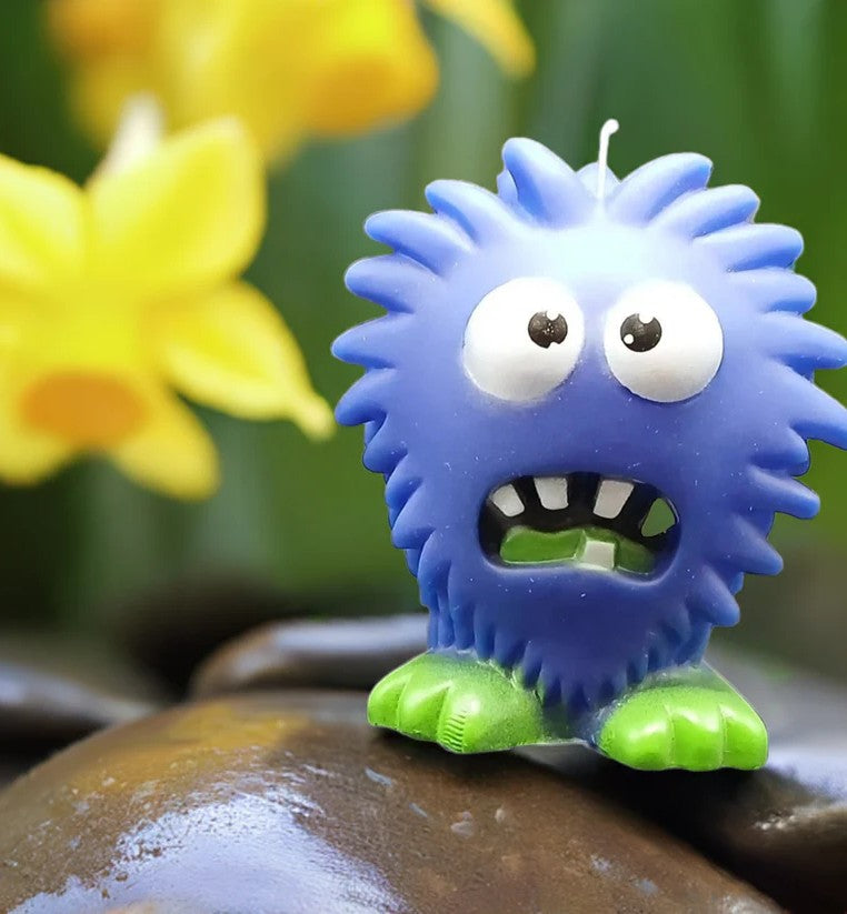 Small to Medium Dog Toy Set- Purple Squeaky Monster and Small Squeaky Orange Ball -6.5cm.