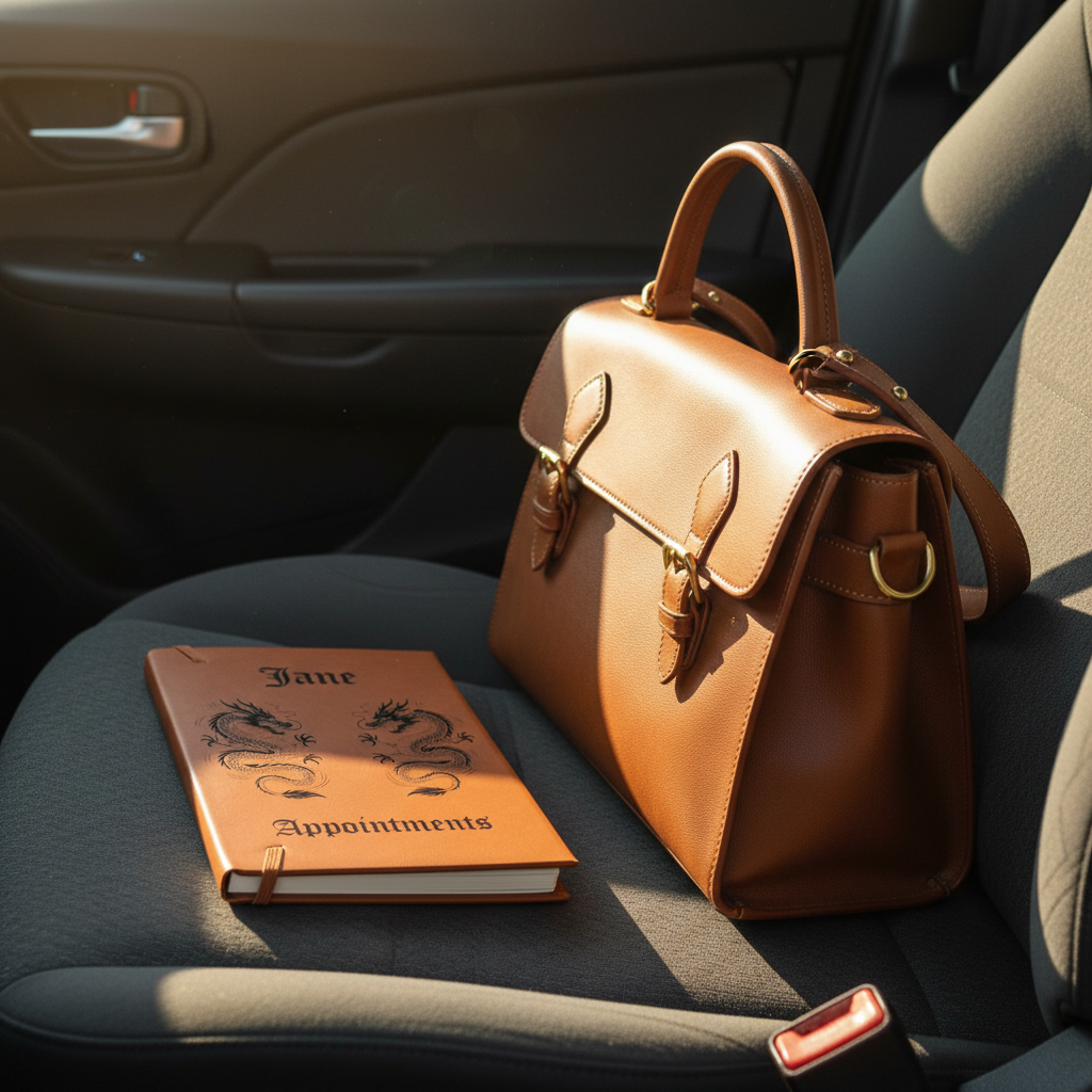 Bespoke,  Hardback Personalised A5 notebook. PU Tan Leather, Hardback with Lined paper.