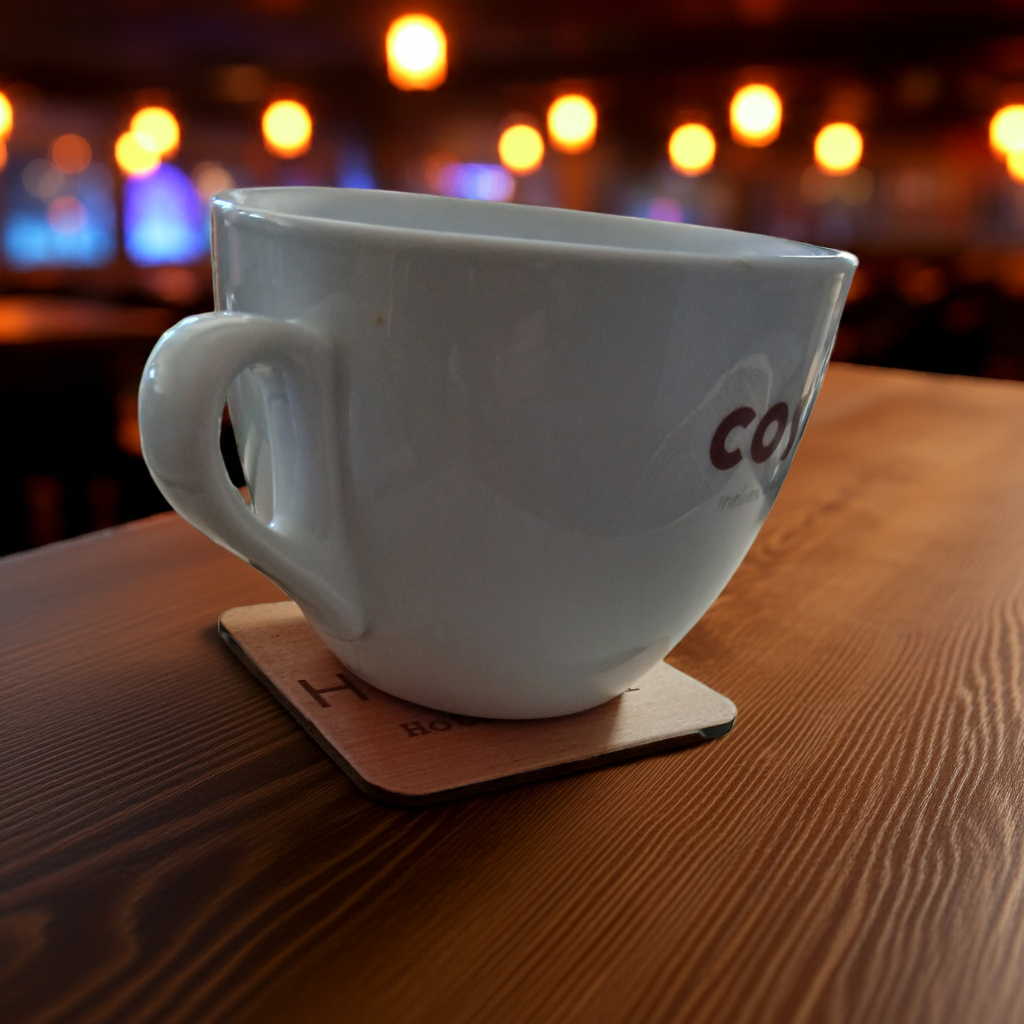 Bulk / Trade, Round or Square Steamed Beech Wood Drink Coasters, 95mm x 95mm or 95mm Diameter.