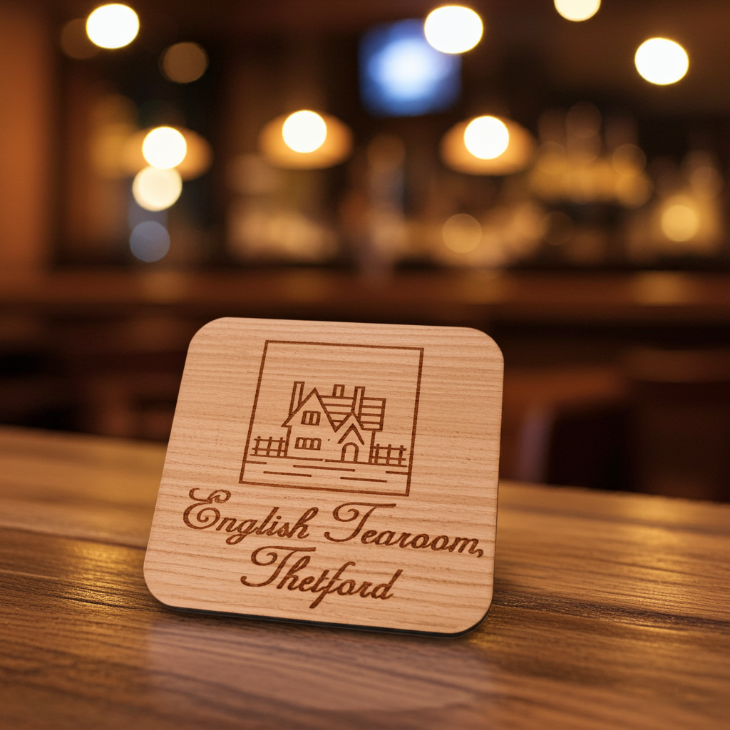 Bulk / Trade, Round or Square Steamed Beech Wood Drink Coasters, 95mm x 95mm or 95mm Diameter.