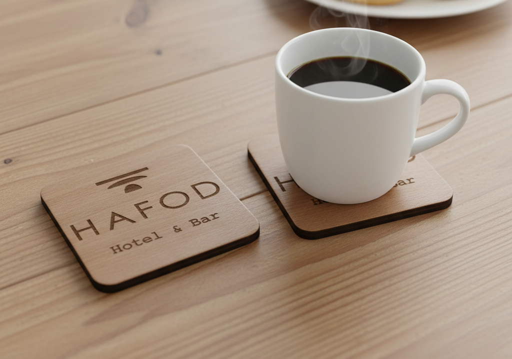 Bulk / Trade, Round or Square Steamed Beech Wood Drink Coasters, 95mm x 95mm or 95mm Diameter.
