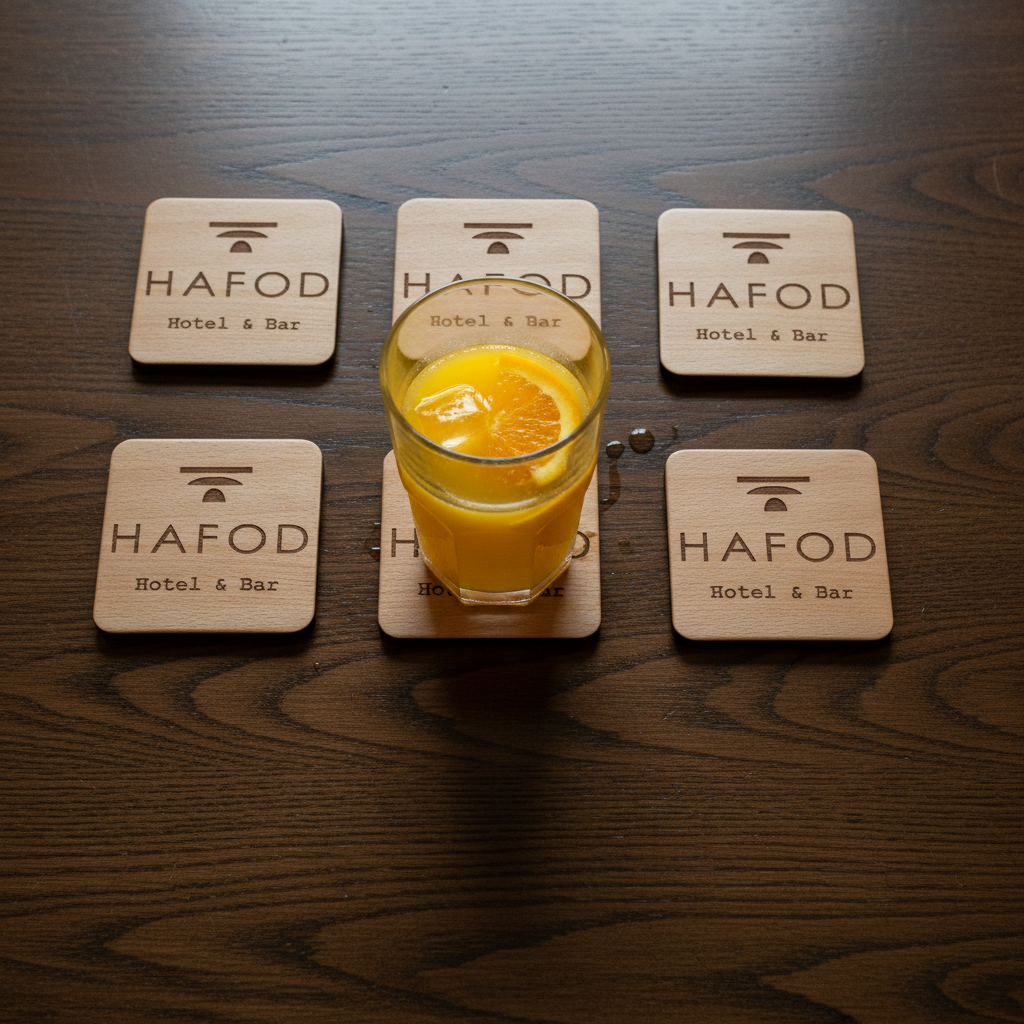 Bulk / Trade, Round or Square Steamed Beech Wood Drink Coasters, 95mm x 95mm or 95mm Diameter.