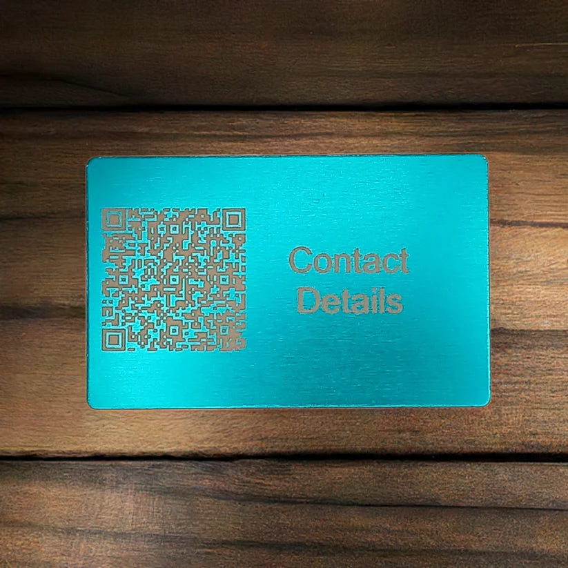 Bulk / Trade, Metal- 1mm thick, durable, stylish and professional looking. QR Codes engraving available. 11-20 £1.85p each. 21+ £1.75p each.