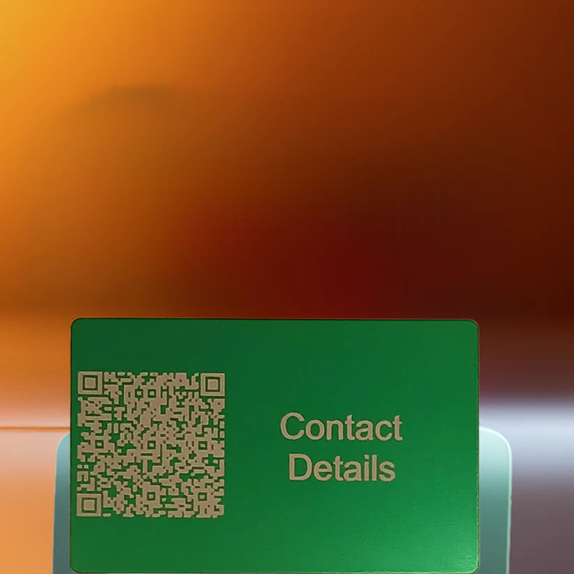 Bulk / Trade, Metal- 1mm thick, durable, stylish and professional looking. QR Codes engraving available. 11-20 £1.85p each. 21+ £1.75p each.