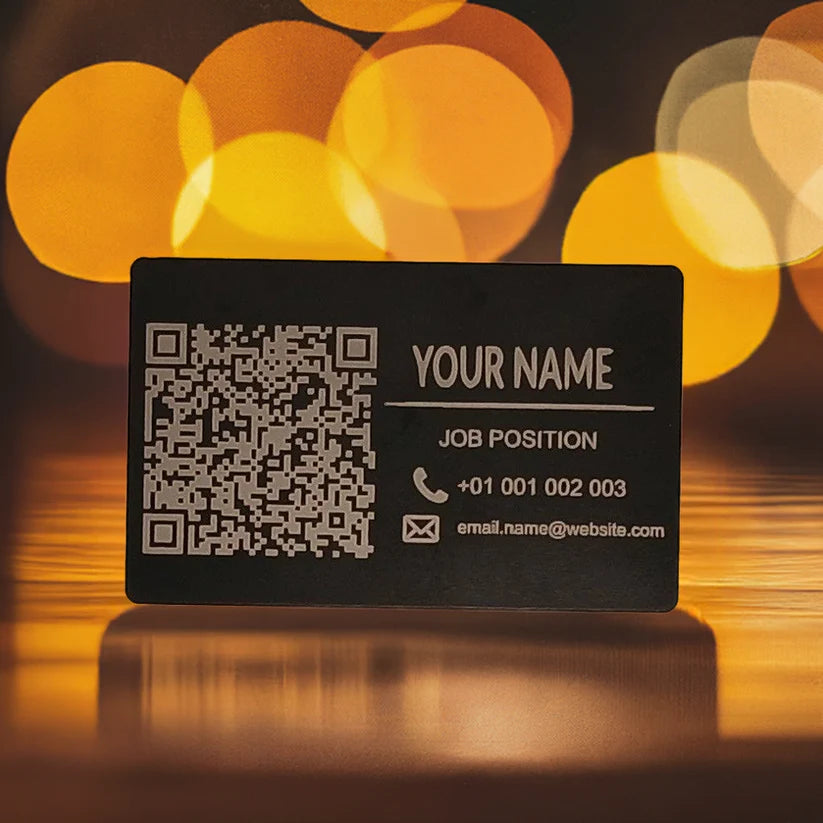 Bulk / Trade, Metal- 1mm thick, durable, stylish and professional looking. QR Codes engraving available
