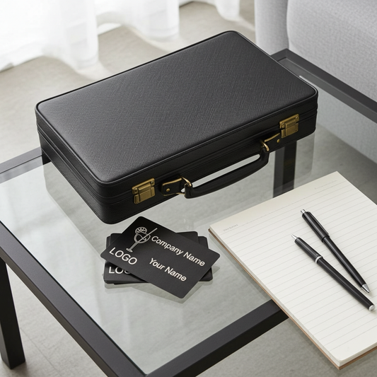 Business Cards - Metal- 1mm thick, durable, stylish and professional looking. QR Codes engraving available.