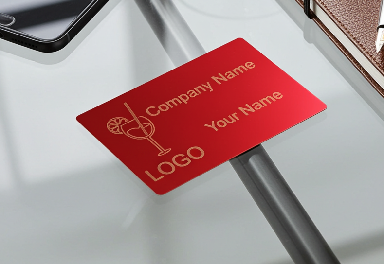 Business Cards - Metal- 1mm thick, durable, stylish and professional looking. QR Codes engraving available.