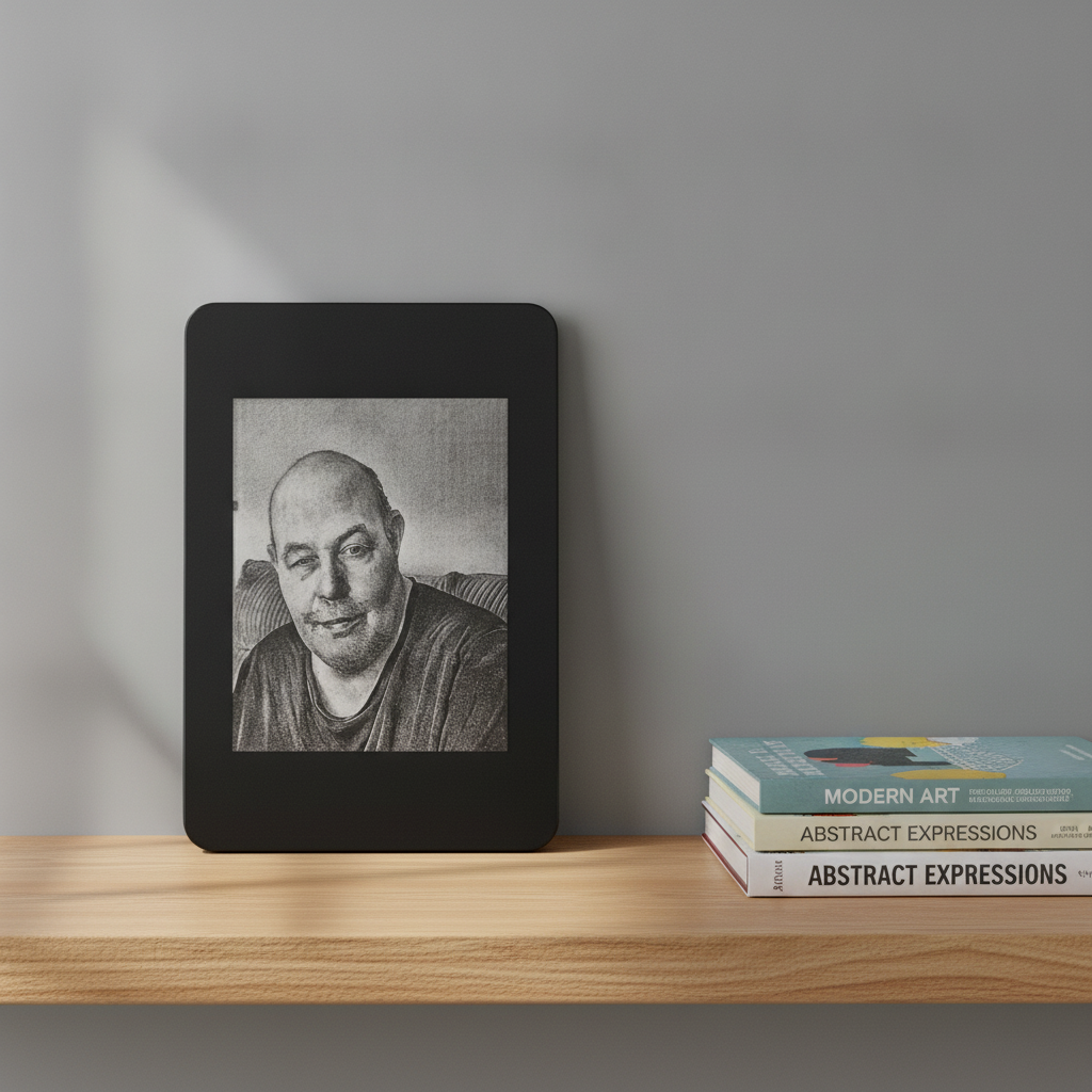 Custom Multi-Layer Painted Relief Portrait - Laser Engraved Photo on MDF,(25x20cm)