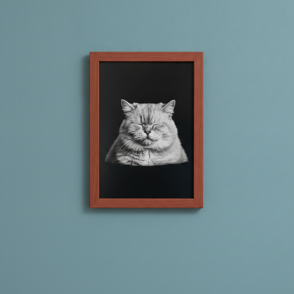 Custom Multi-Layer Painted Relief Portrait - Laser Engraved Photo on MDF,(25x20cm)