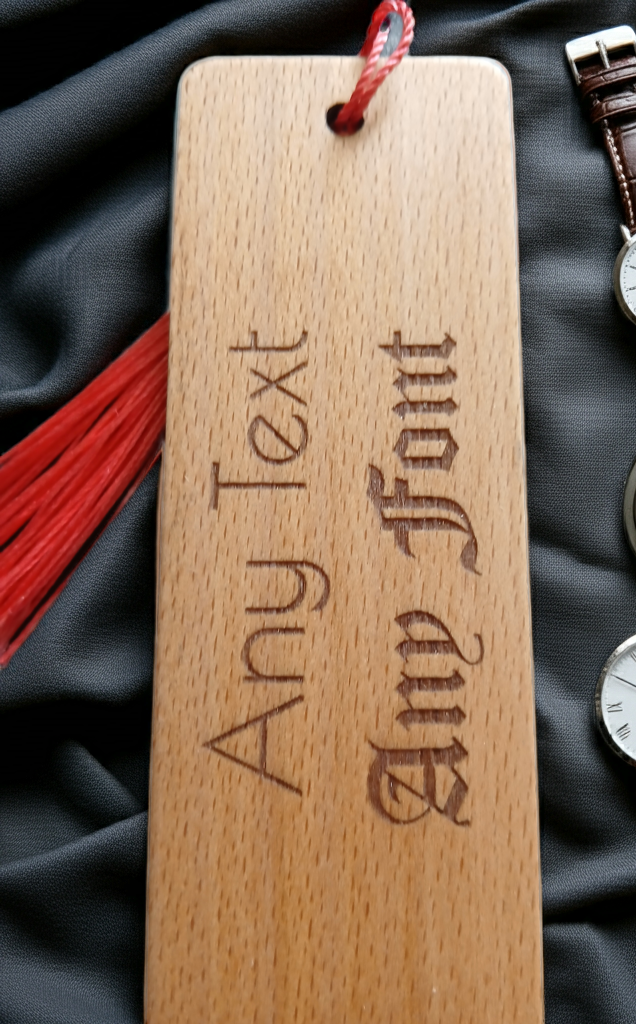 Dandelion bookmark Flower engraved wooden book mark with tassel. Personalise with any text and font.