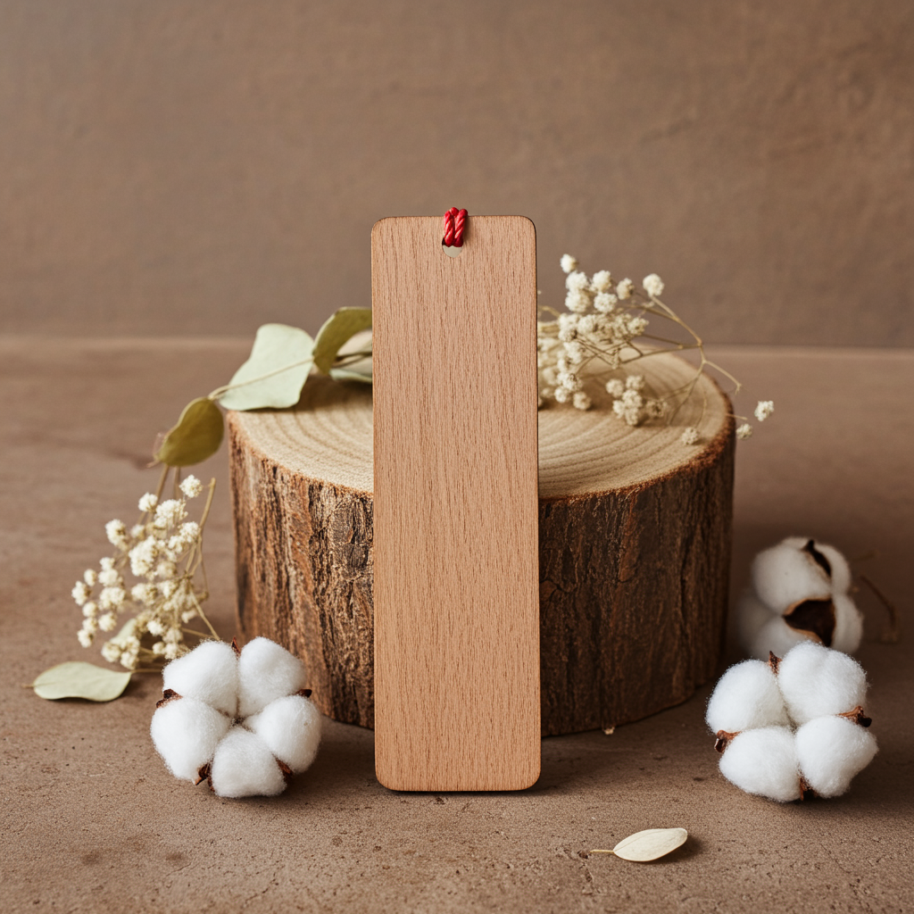 Dandelion bookmark Flower engraved wooden book mark with tassel. Personalise with any text and font.