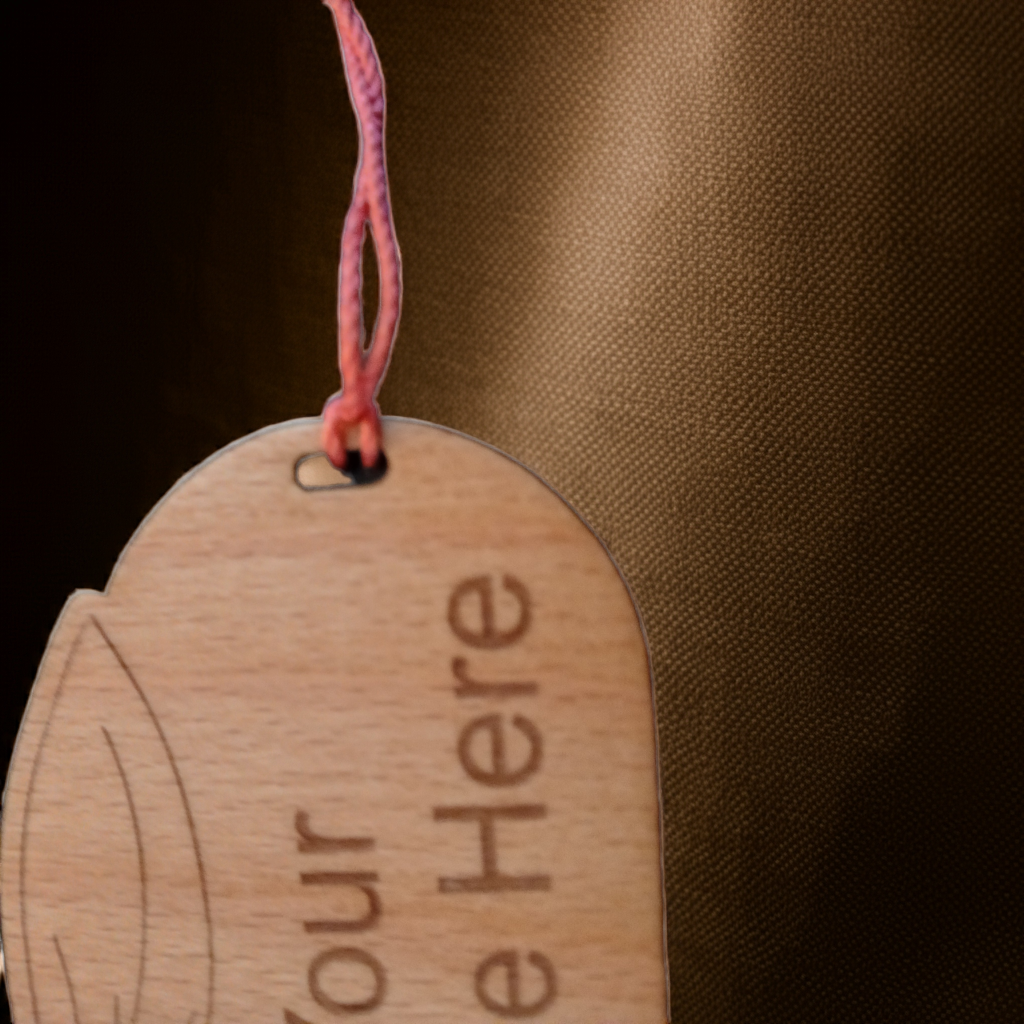 Exquisite Floral Steamed Beech Bookmark and Tassel for Personalisation. 150mm x 50mm x 4mm