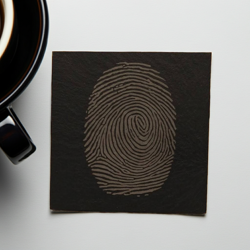 Fingerprint Slate Coaster