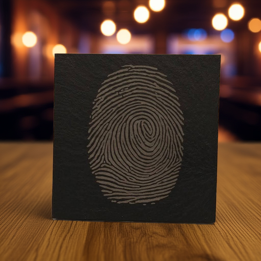 Fingerprint Slate Coaster