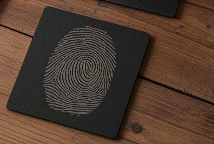 Fingerprint Slate Coaster